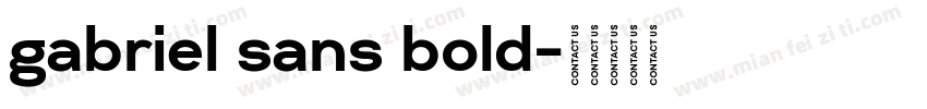 gabriel sans bold字体转换